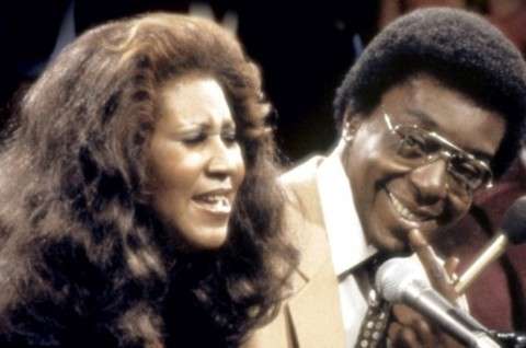 Aretha Franklin and Don Cornelius