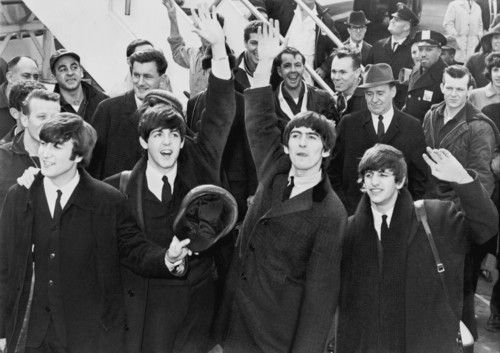 Beatles at JFK Airport, February 7, 1964