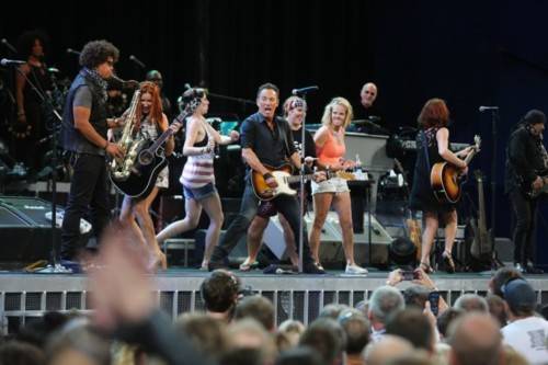 Bruce Springsteen on stage in Perth, Feb 8, 2014