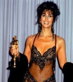 Cher wins an Oscar