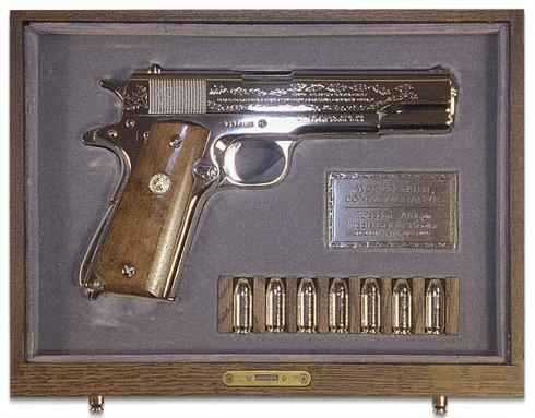 Elvis' gift to Nixon - Colt 45 commemorative pistol