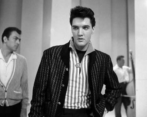 Elvis during rehearsals for the Frank Sinatra Welcome Home Elvis tv special
