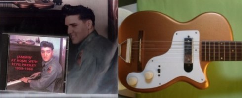 Elvis Presley auction - golden guitar