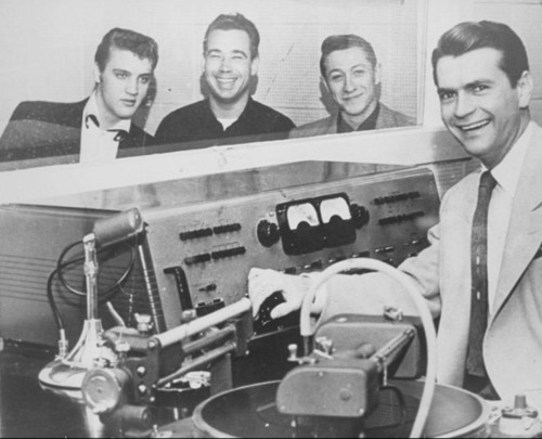 Elvis Presley, Bill Black, Scotty Moore, Sam Phillips