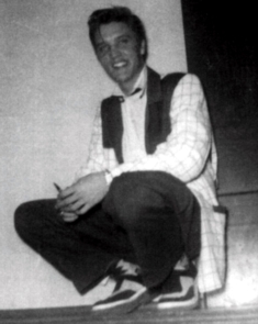 Elvis Presley at an early concert