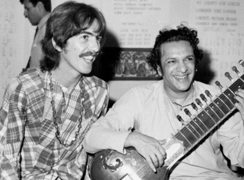 George Harrison and Ravi Shankar