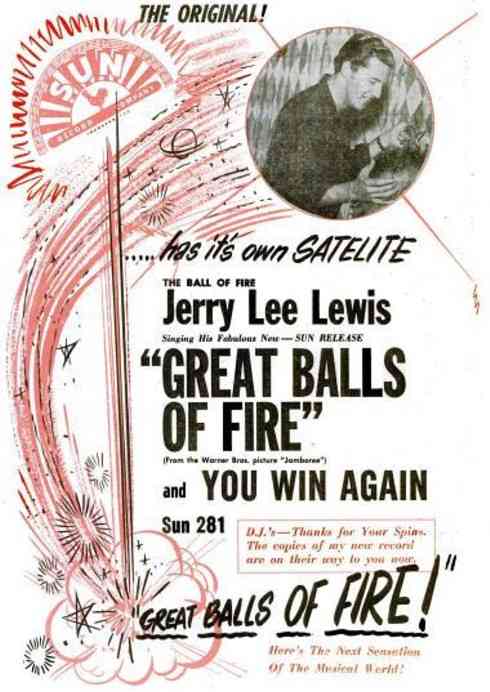 Great Balls of Fire vintage ad