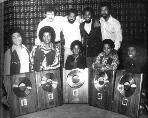 The Jackson 5 with Deke Richards, Berry Gordy, Freddie Perren and Fonce Mizell