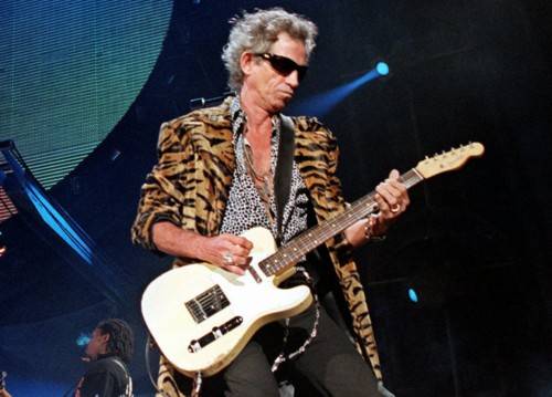 Keith Richards on stage Keith Richards on stage