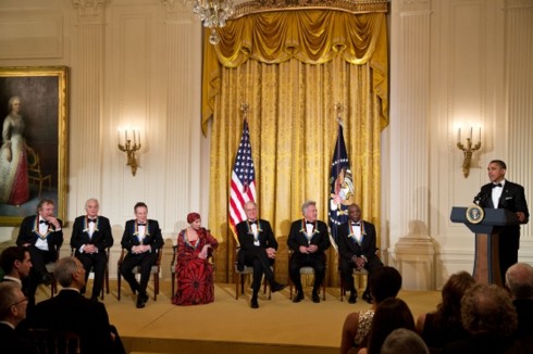 President Obama and the Kennedy Center Honors recipients (Official White House Photo by Pete Souza)