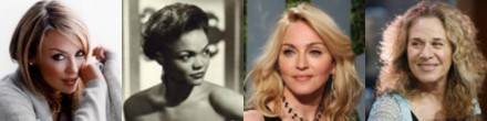 Kylie, Eartha Kitt, Madonna and Carole King