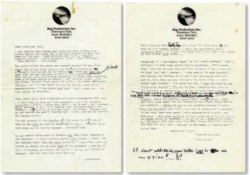 John Lennon letter to Paul McCartney