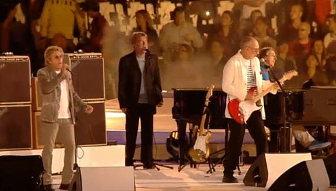 The Who at the Olympics closing ceremony