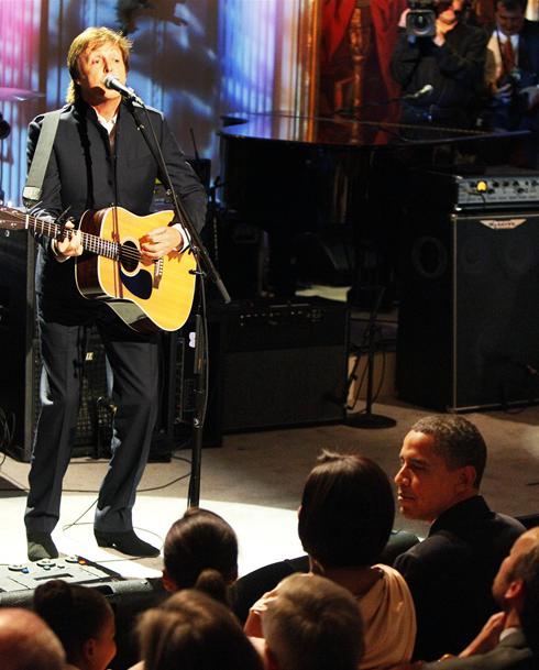 Paul McCartney receives the Gershwin prize at the White House