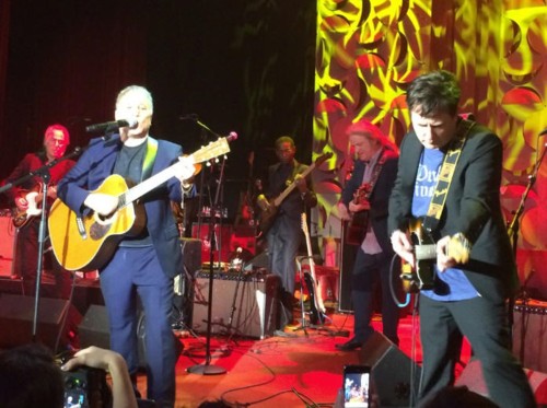 Paul Simon and Michael J Fox Paul Simon and Michael J Fox