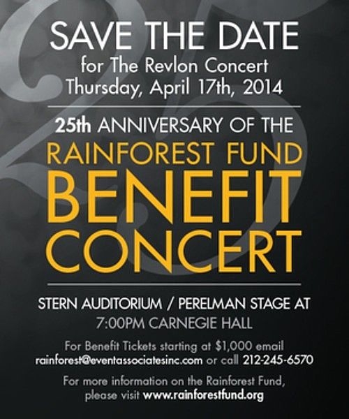 Rainforest Fund 25th Anniversary Benefit Concert