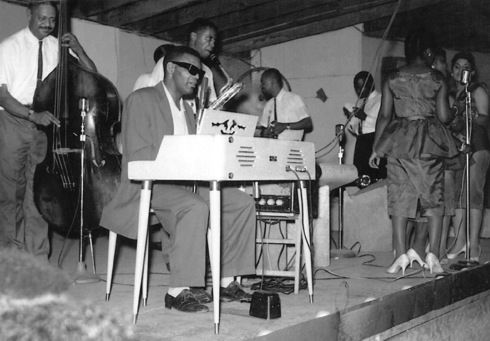 Ray Charles on stage