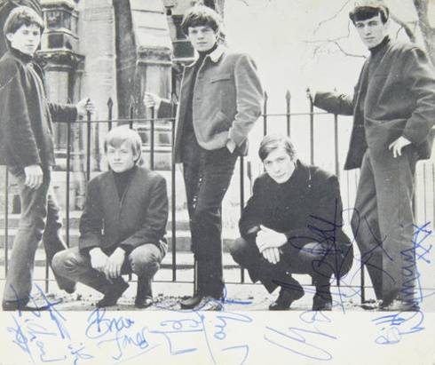 Rolling Stones autographed 1963 photo