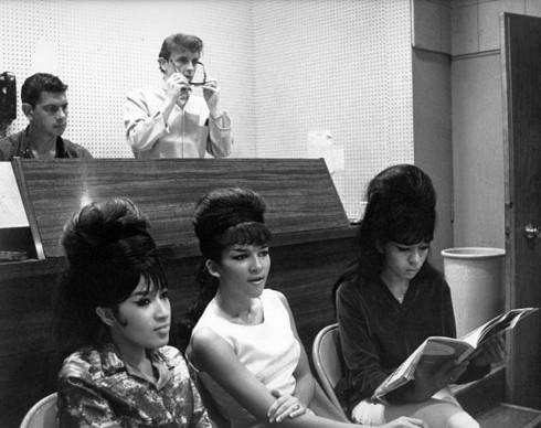 The Ronettes at Gold Star studios