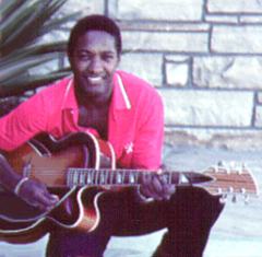 Sam Cooke with guitar