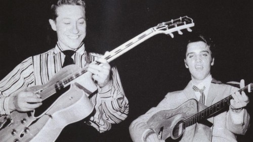 Scotty Moore and Elvis Presley